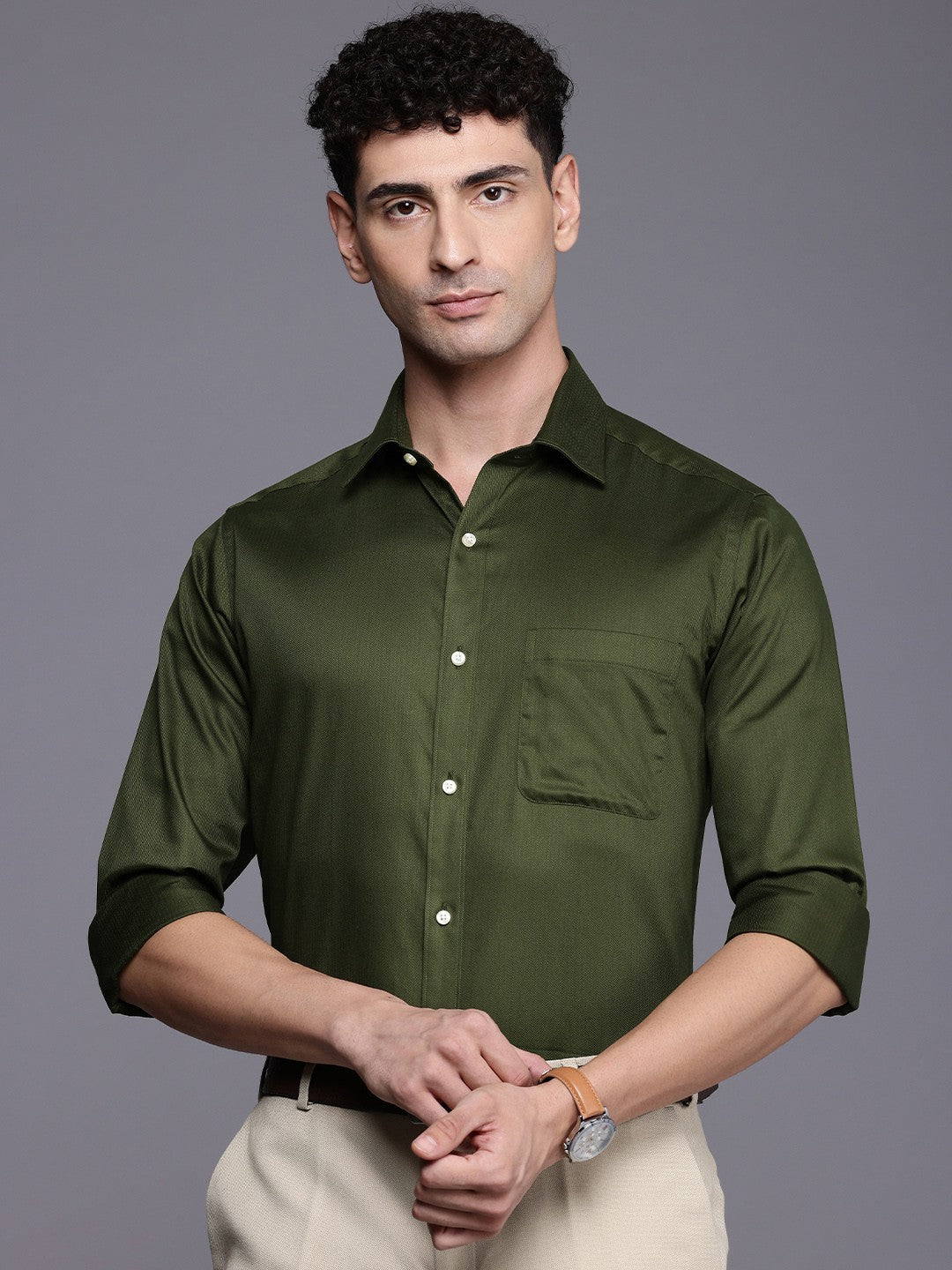 100% Cotton Formal Shirts for Men : Slim Fit